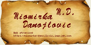 Miomirka Danojlović vizit kartica
